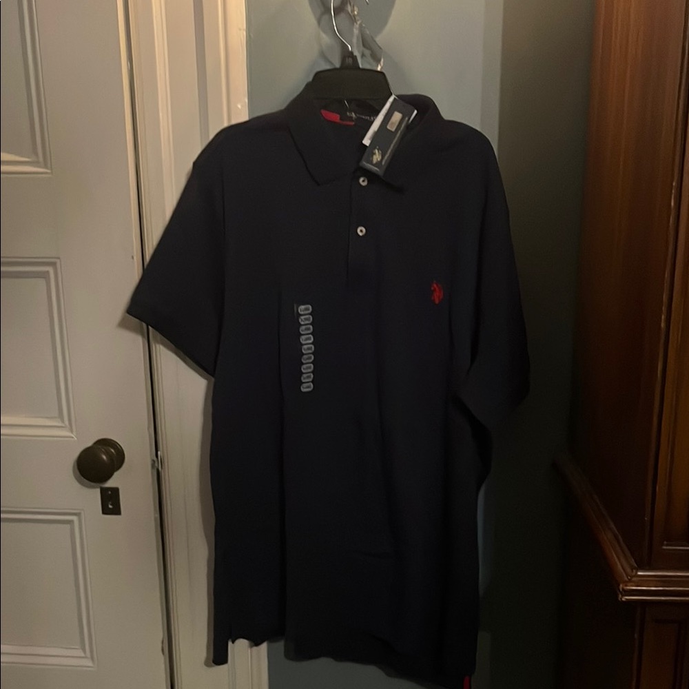 Men's Navy luxury feel Polo Shirt